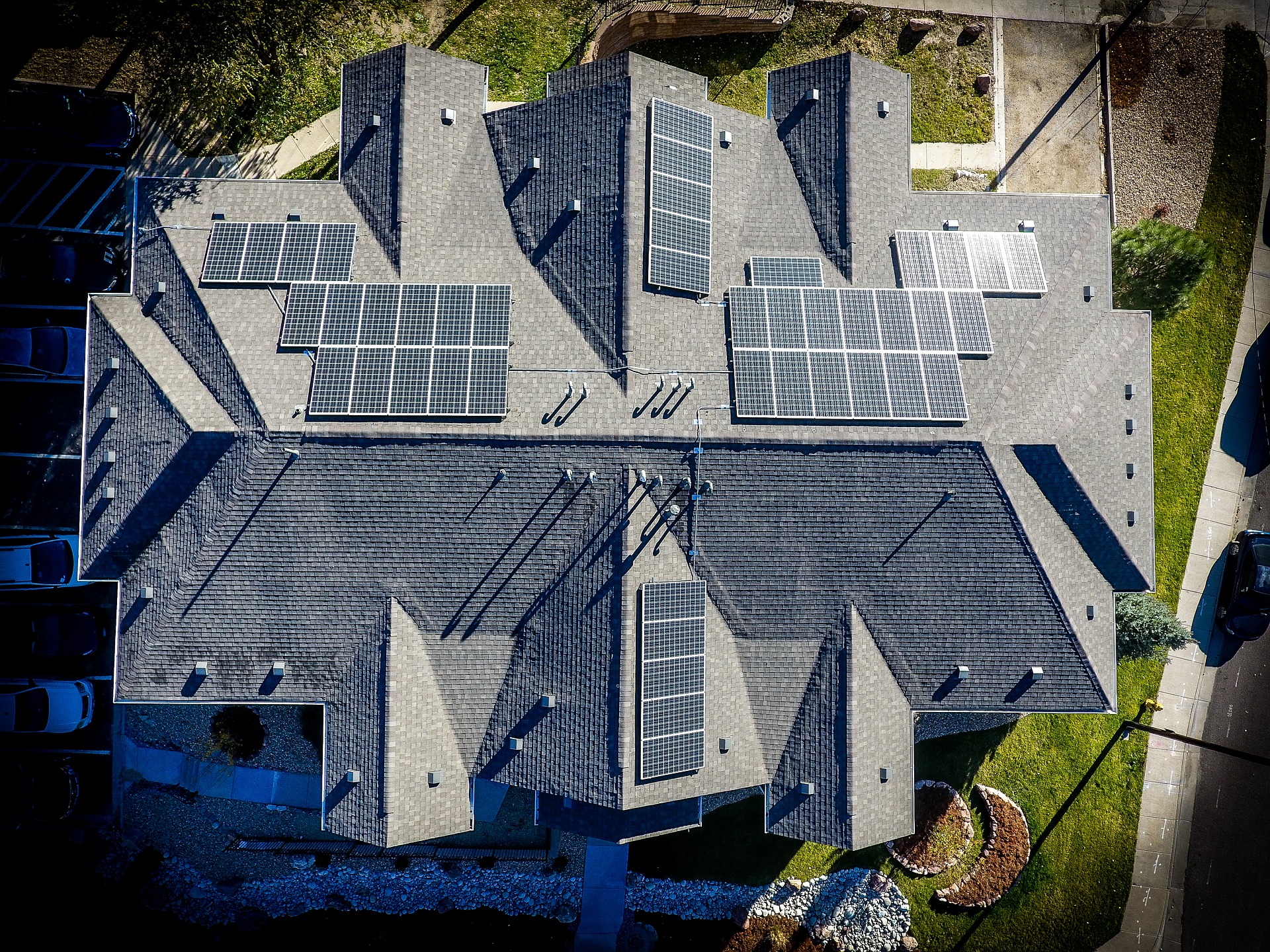 A Home with Solar Panels