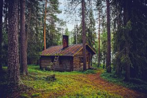 An Off the Grid Log Cabin in Natural Finland