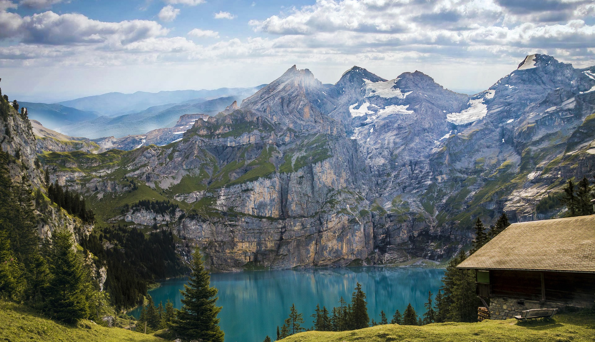 The rugged Mountains of Switzerland