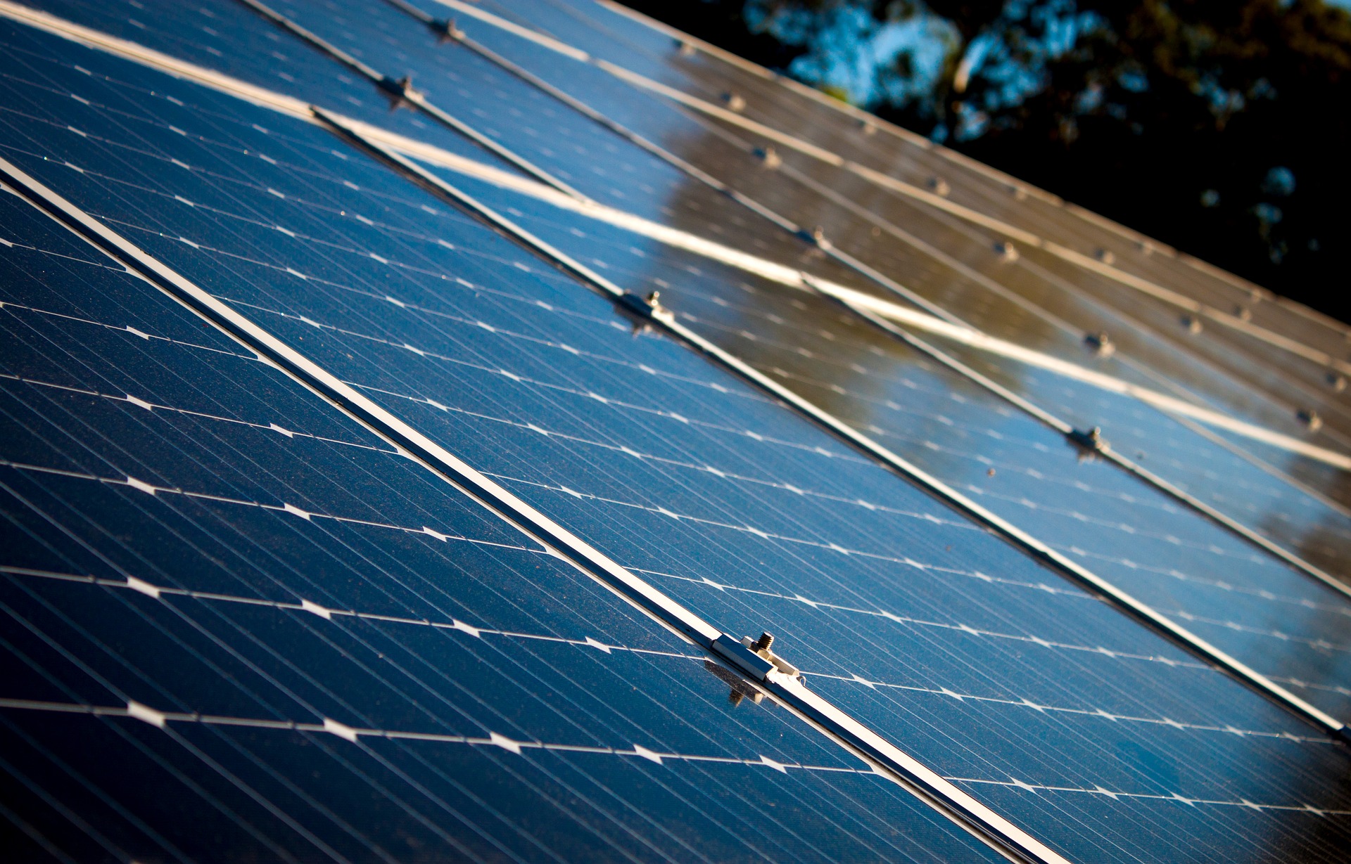 Close Up of a Working Solar Panel